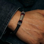Fortune Jewel 925 Sterling Silver Om Mani Padme Hum Peace Red String Bracelet