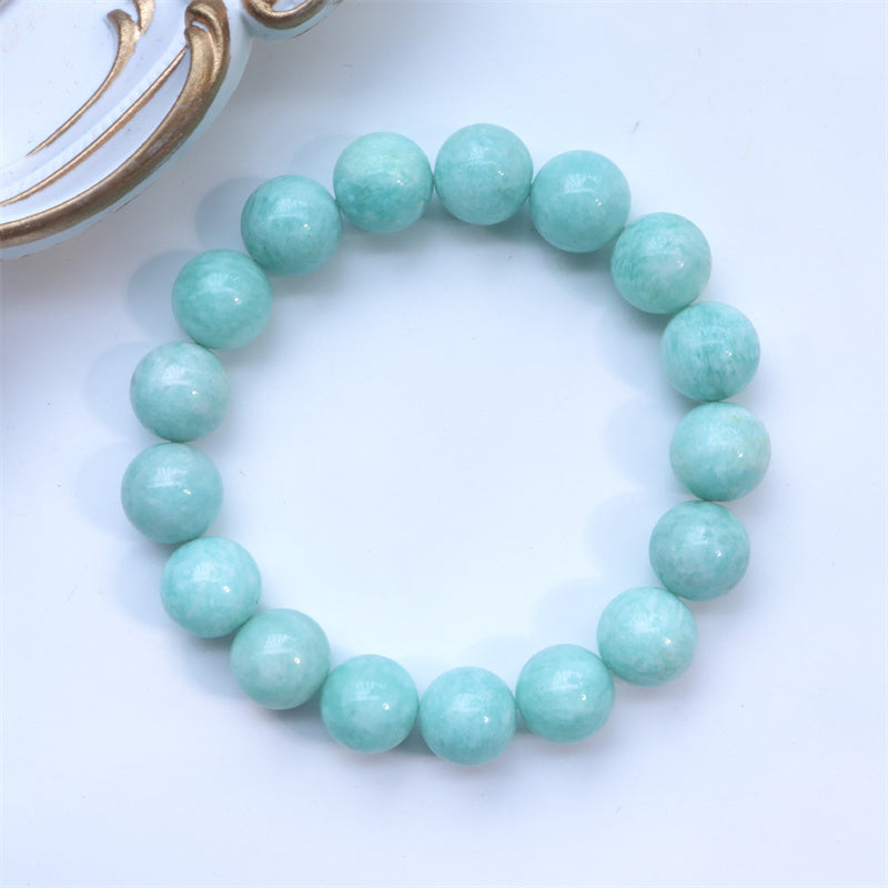 Fortune Jewel Natural Amazonite Beads Healing Confidence Bracelet