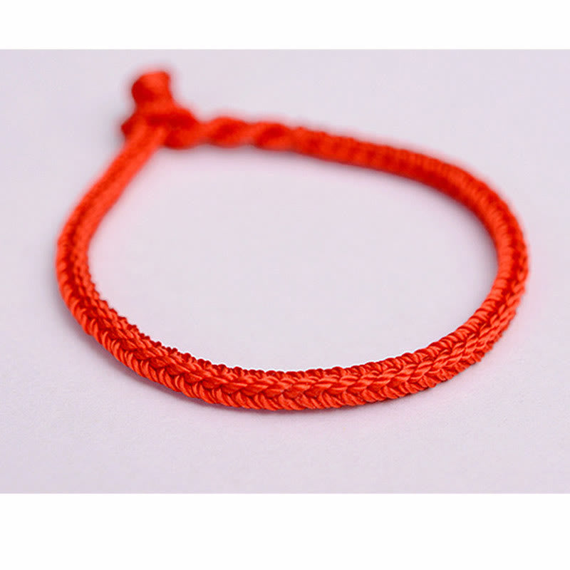 Fortune Jewel Tibetan Handmade Eight Thread Peace Knot Protection Braided String Bracelet