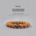 Fortune Jewel Tibet Rudraksha Bodhi Seed Dzi Bead Amber Turquoise Wealth Bracelet