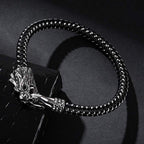 Fortune Jewel Dragon Titanium Steel Protection Luck Bracelet Fortune Jewel