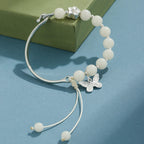 Fortune Jewel Bodhi Seed Butterfly Lotus Luck Wealth Bracelet Bangle
