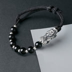 Buddha3Bodhi 999 Sterling Silver Black Obsidian Pixiu Strength Bracelet