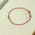 Fortune Jewel 14K Gold Plated Koi Fish Luck Wealth Braided Bracelet