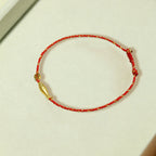 Fortune Jewel 14K Gold Plated Koi Fish Luck Wealth Braided Bracelet