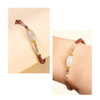 Fortune Jewel Garnet Jade Tourmaline Bead Passion Bracelet