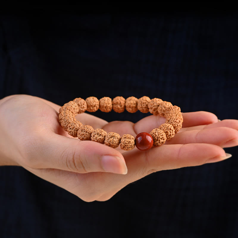 Fortune Jewel Tibet Rudraksha Bodhi Seed Wealth Auspiciousness Bracelet