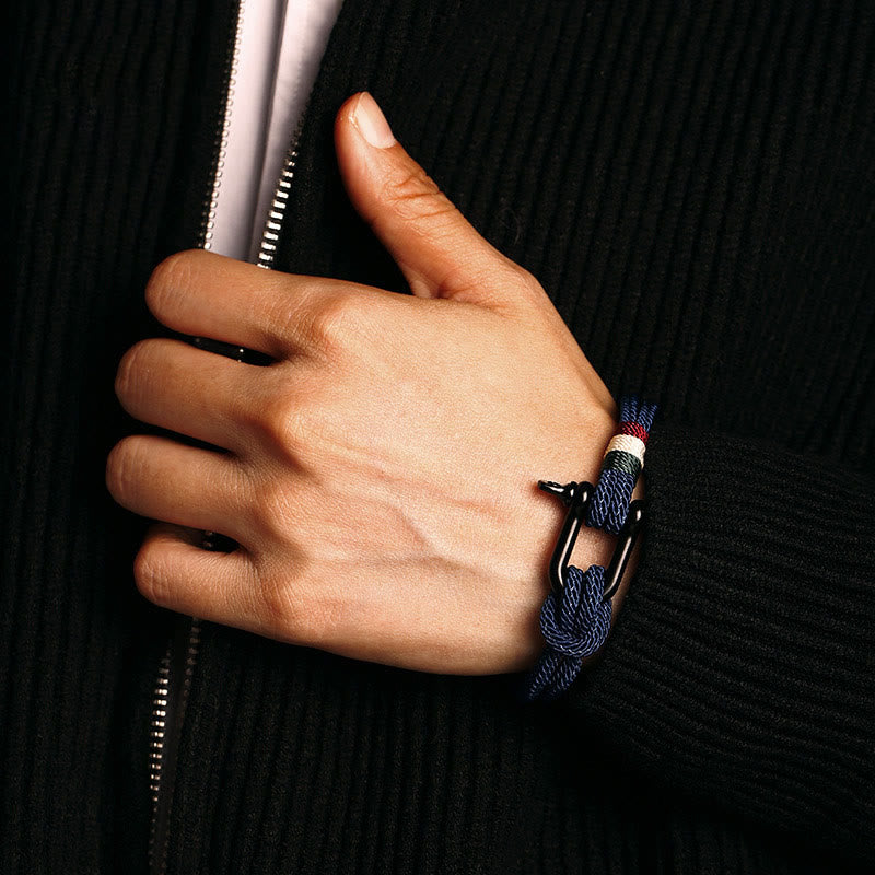 Fortune Jewel Simple Design Luck Stainless Steel Buckle Bracelet