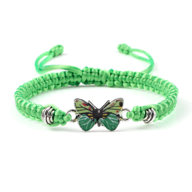 Fortune Jewel Butterfly Freedom Love String Charm Bracelet