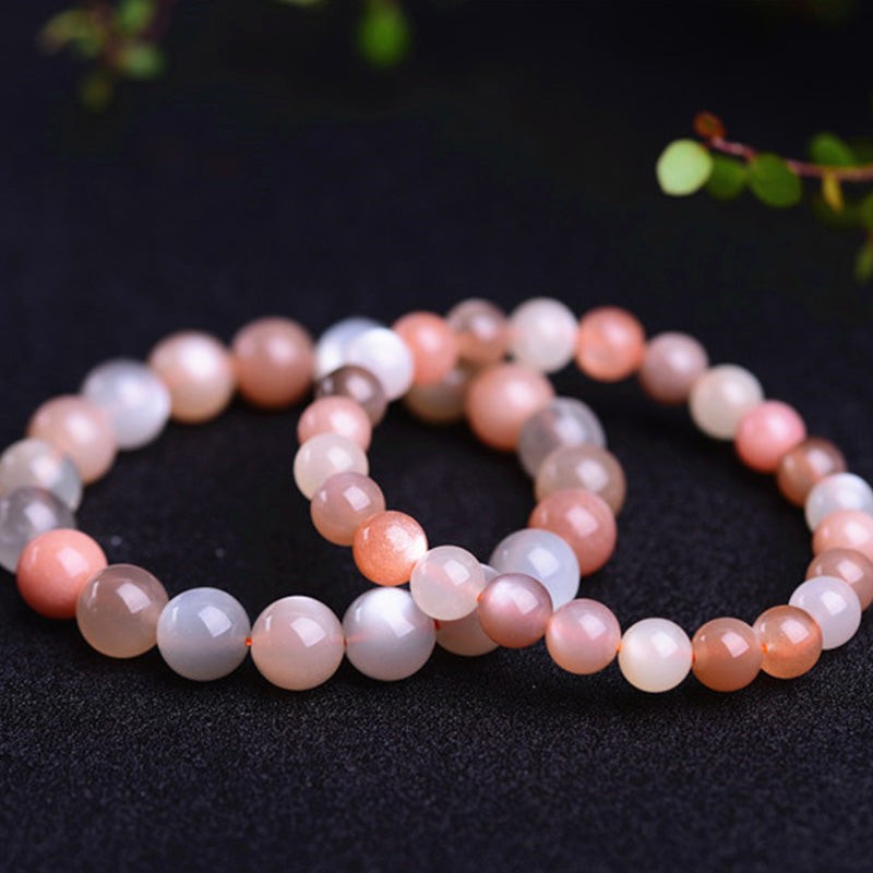 Fortune Jewel Natural Moonstone Wealth Positive Bracelet