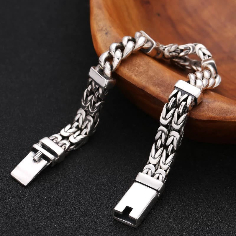 Fortune Jewel Retro Chain Pattern Luck Healing Bracelet