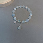 Fortune Jewel Cat's Eye Moonstone Butterfly Star Charm Support Bracelet