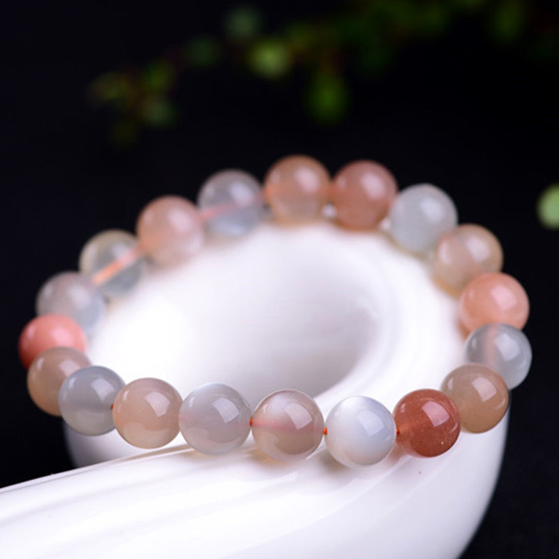 Fortune Jewel Natural Moonstone Wealth Positive Bracelet
