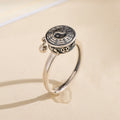 Yin Yang Copper Luck Wealth Rotatable Ring Fortune Jewel