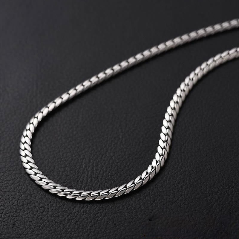 Fortune Jewel Double Dorje Vajra Strength Punk Copper Chain Bracelet Necklace