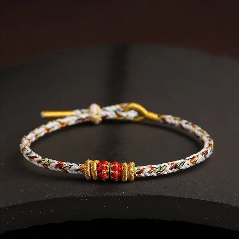 Fortune Jewel Handmade Colorful Rope King Kong Knot Braided Luck Bracelet