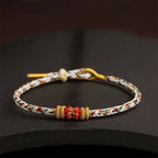 Fortune Jewel Handmade Colorful Rope King Kong Knot Braided Luck Bracelet