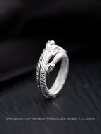 Buddha3bodhi Pure Silver Zodiac Dragon Ring for Protection