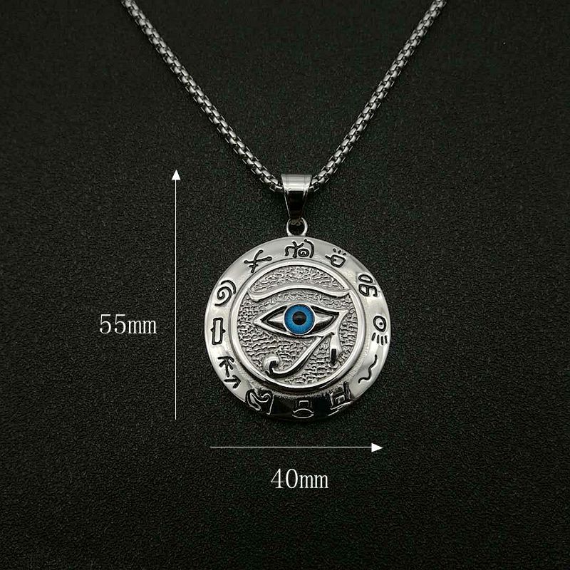 Fortune Jewel Eye of Horus Protection Necklace Pendant