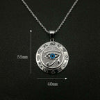 Fortune Jewel Eye of Horus Protection Necklace Pendant