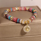 Fortune Jewel Various Crystal Peace Buckle Auspicious Bracelet