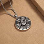 Fortune Jewel Heart Sutra Buddha Carved Peace Buckle Design Serenity Rotatable Necklace Pendant Fortune Jewel