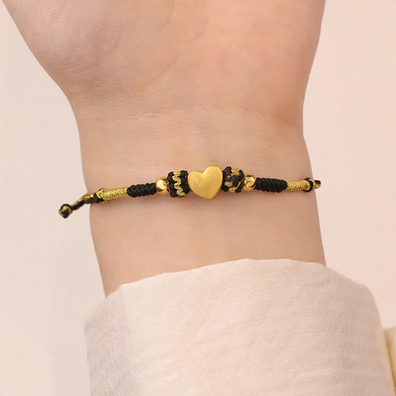 Fortune Jewel Tibet Handmade Love Heart King Kong Knot Luck Braided Bracelet