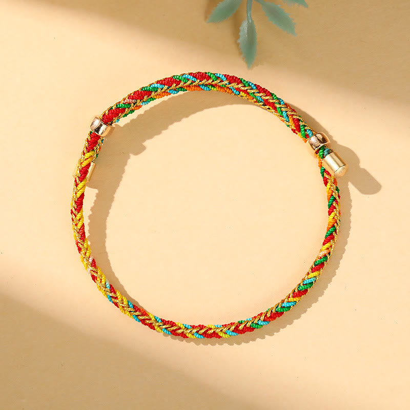 Fortune Jewel Colorful Rope Zongzi Pattern Luck Handmade Child Adult Bracelet