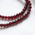 Fortune Jewel 14K Gold Plated Natural Garnet Strawberry Quartz Stability Double Wrap Bracelet