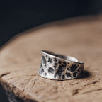 Fortune Jewel 925 Sterling Silver Bump Texture Design Protection Ring