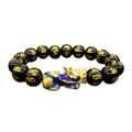 Feng Shui Black Obsidian Pixiu Wealth Bracelet