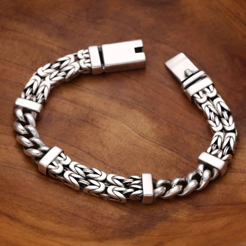 Fortune Jewel Retro Chain Pattern Luck Healing Bracelet