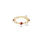 Fortune Jewel 925 Sterling Silver Pearl Cinnabar Wisdom Bead Double Layer Chain Bracelet
