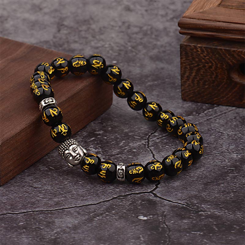 Fortune Jewel Tibetan Buddha Mantra Amulet Bracelet Fortune Jewel