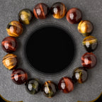 Fortune Jewel Natural Tiger Eye Positive Protection Bracelet