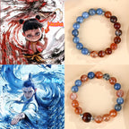 Nezha 2 Series Bracelet – Kyanite, Dark Red Hematoid & Red Tiger’s Eye Bracelet for Couples