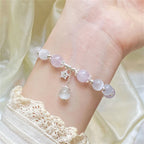 Fortune Jewel 925 Sterling Silver Natural Amethyst Cat's Eye Spiritual Awareness Star Bracelet