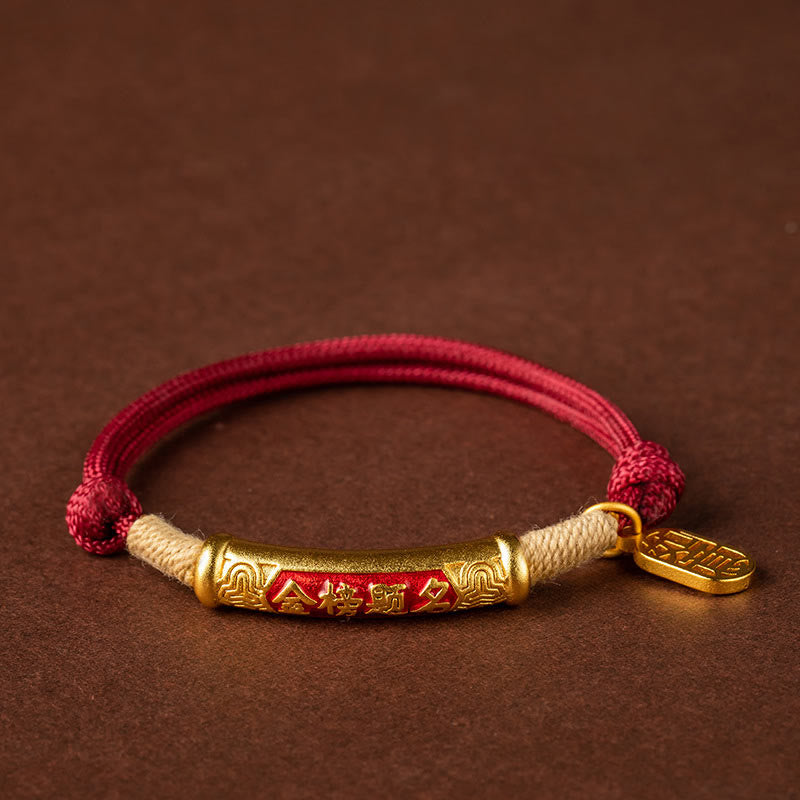 Fortune Jewel 999 Sterling Silver Tibet Handmade Om Mani Padme Hum Fu Character TopRank Character Luck Braided Bracelet