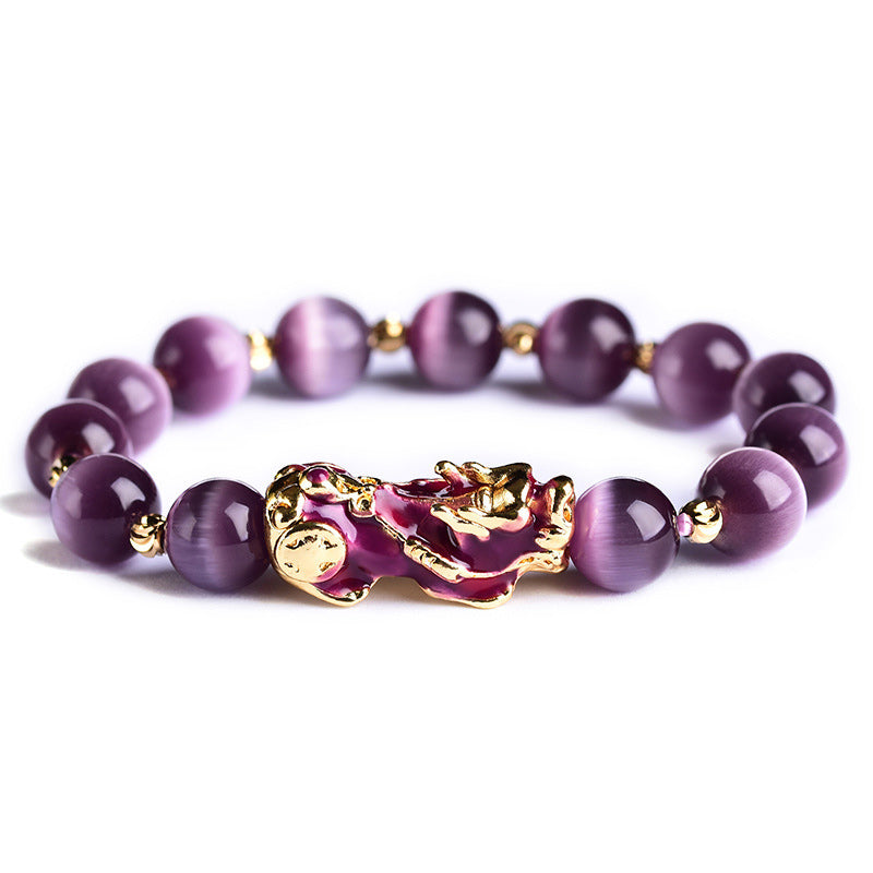 Feng Shui Pixiu Cat Eye Wealth Bracelet