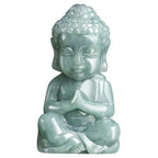 Fortune Jewel Natural Jade Meditation Buddha Amulet Serenity Necklace Pendant Fortune Jewel