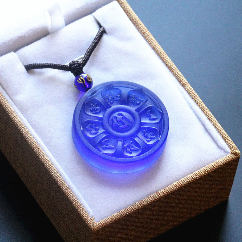 Fortune Jewel Liuli Manjusri Lotus Enlightenment Necklace Fortune Jewel