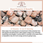 Fortune Jewel 108 Mala Beads Sodalite Zebra Jasper Crystal Lotus Strength Bracelet
