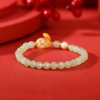 Green Jade Fortune Rabbit Bracelet