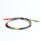 Handbraided 7 Reiki Chakra Energy Meditation Bracelet