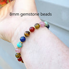Seven Chakra Energy Bracelet Healing Beaded Buddha Charm Bracelet for Meditation