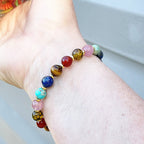 Buddha3bodhi Seven Chakra Stone Bracelet Multi Gemstone Crystal Energy Bracelet 8mm