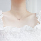 S925 Sterling Silver "Angel" Letter Necklace – Elegant Clavicle Chain Necklace for Women