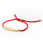 Buddha & Karma Tibetan Red String Bracelet - Buddhist Lucky Charm