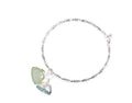Jade Lotus Silver Bangle