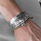 Lotus Mantra Amulet Bangle